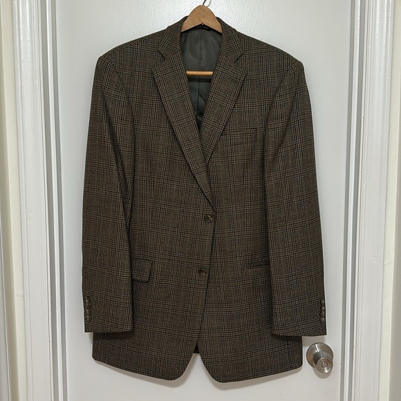 BOTANY 500 | Men’s 100% Lambswool Houndstooth Blazer - Picture 1 of 4
